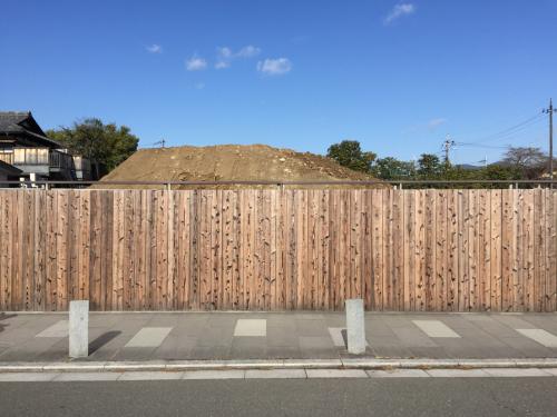 京都の工事現場